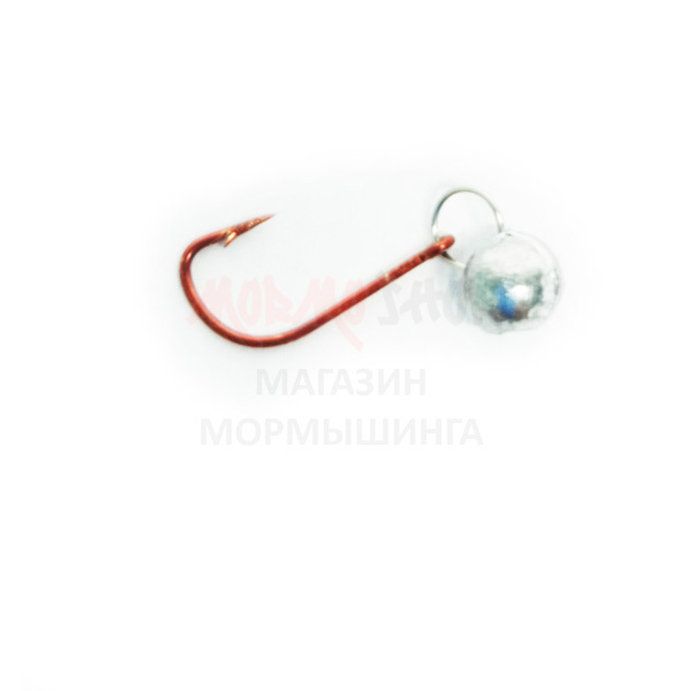 Набор шарнирные мормышки 0,20 - 0,75 гр (30 шт) свинец, красный крючок №14