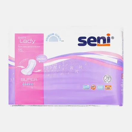 Прокладки урологические Seni Lady Super 15шт
