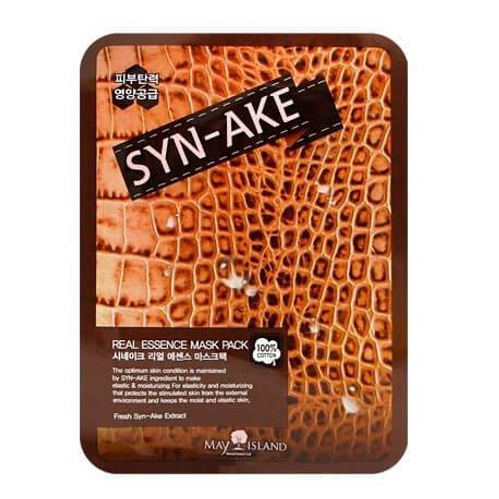 May Island Маска для лица тканевая Змеиный яд - Real essence mask pack, 25мл