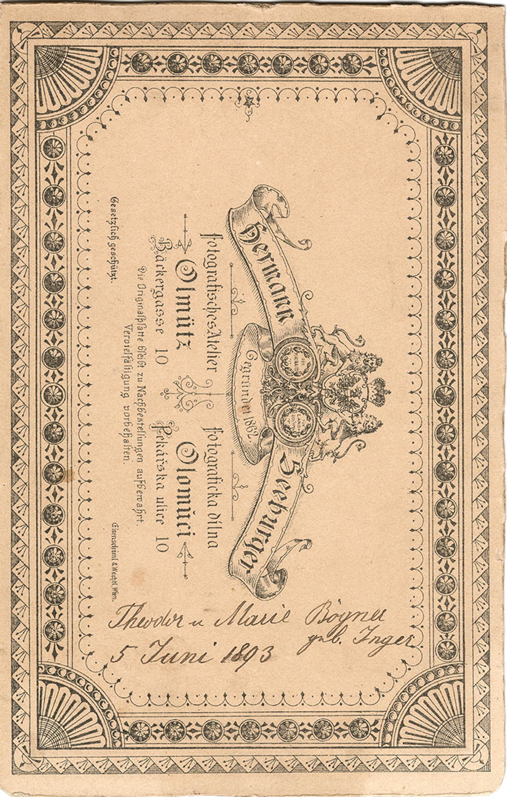 Серия студийных фотопортретов. Австро-Венгерская Империя. Конец XIX – начало XX века.