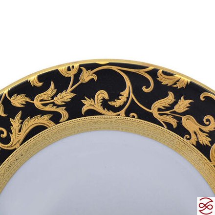 Набор тарелок ConstanzaTosca Black Gold 21 см (6 шт)