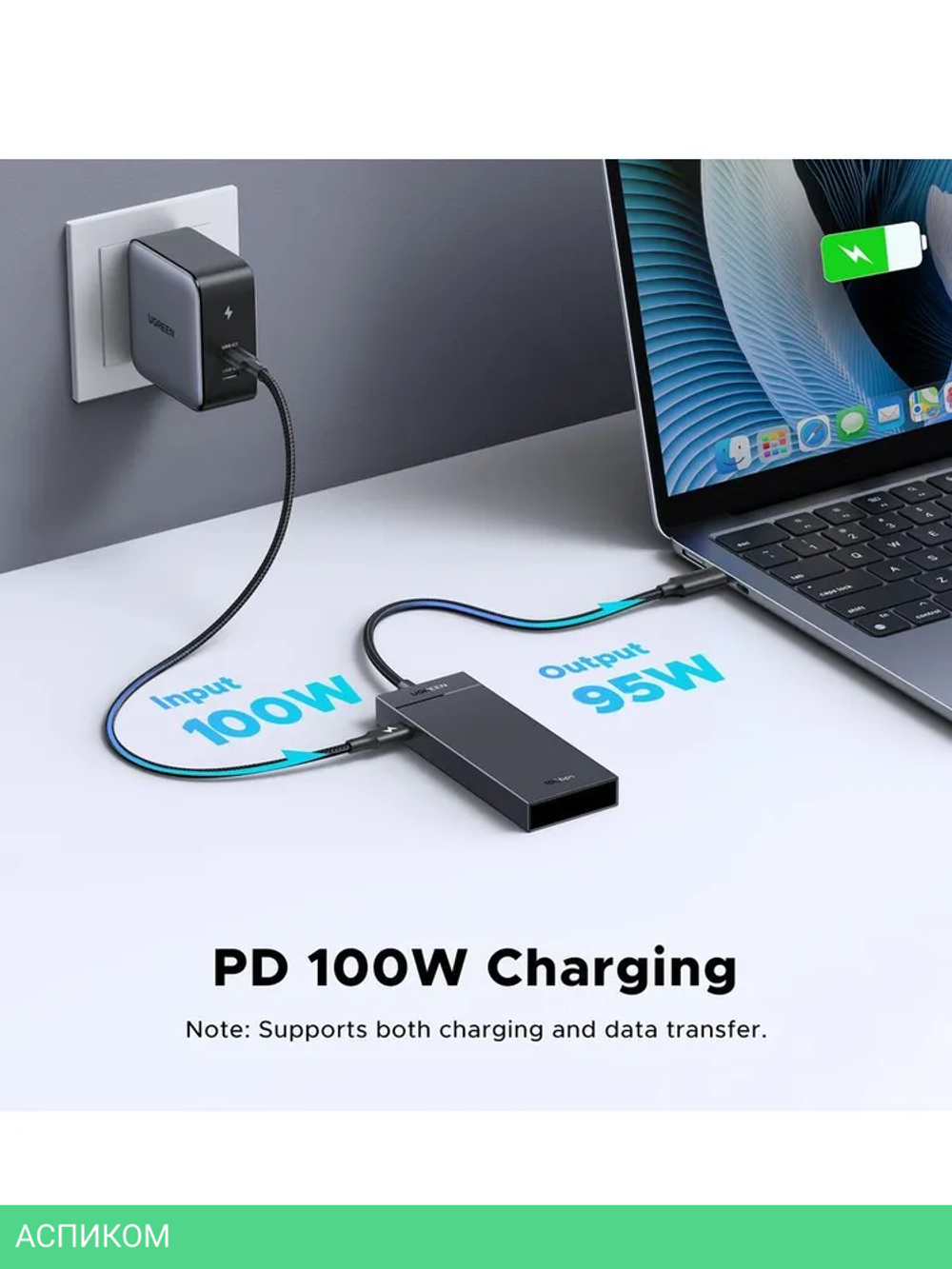 USB-хаб Ugreen CM806 Gray (55334)