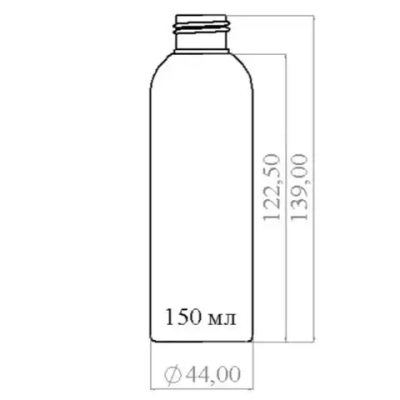 Флакон ПНД 150 мл (24) Белый Италия