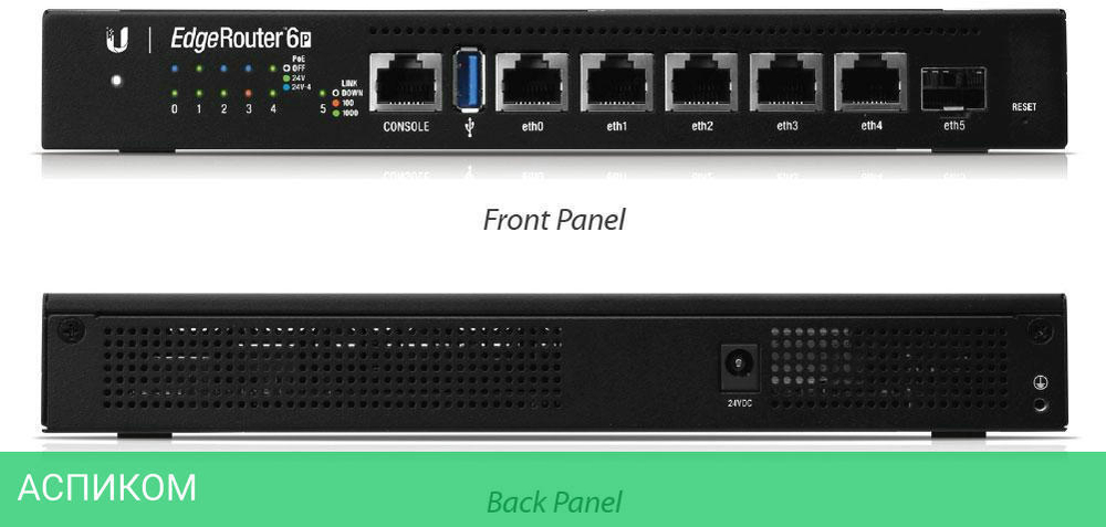 Маршрутизатор Ubiquiti EdgeRouter 6P (ER-6P)