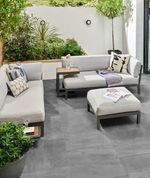 Плитка-сланец черный, натуральный скол Pharaon 600x600x10