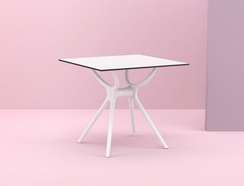 Пластиковый стол Air Table 80х80 см, белый