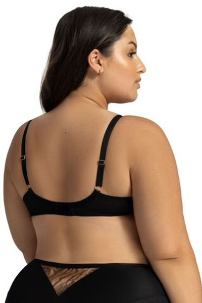 Бюстгальтер Liana с мягкой чашкой и хищным принтом (Размер: 80D) (Цвет: черный)