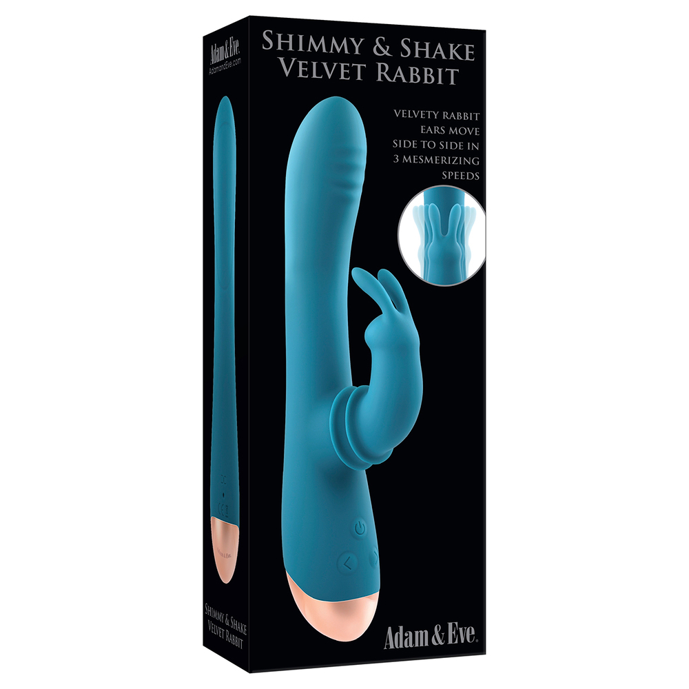 Shimmy and Shake Вибростимулятор-кролик, голубой