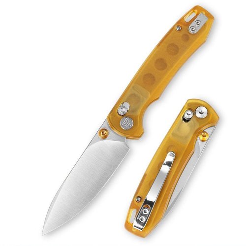 Складной туристический нож TRIVISA Dragonfly-Y клинок 14C28N рукоять PEI (желтый)