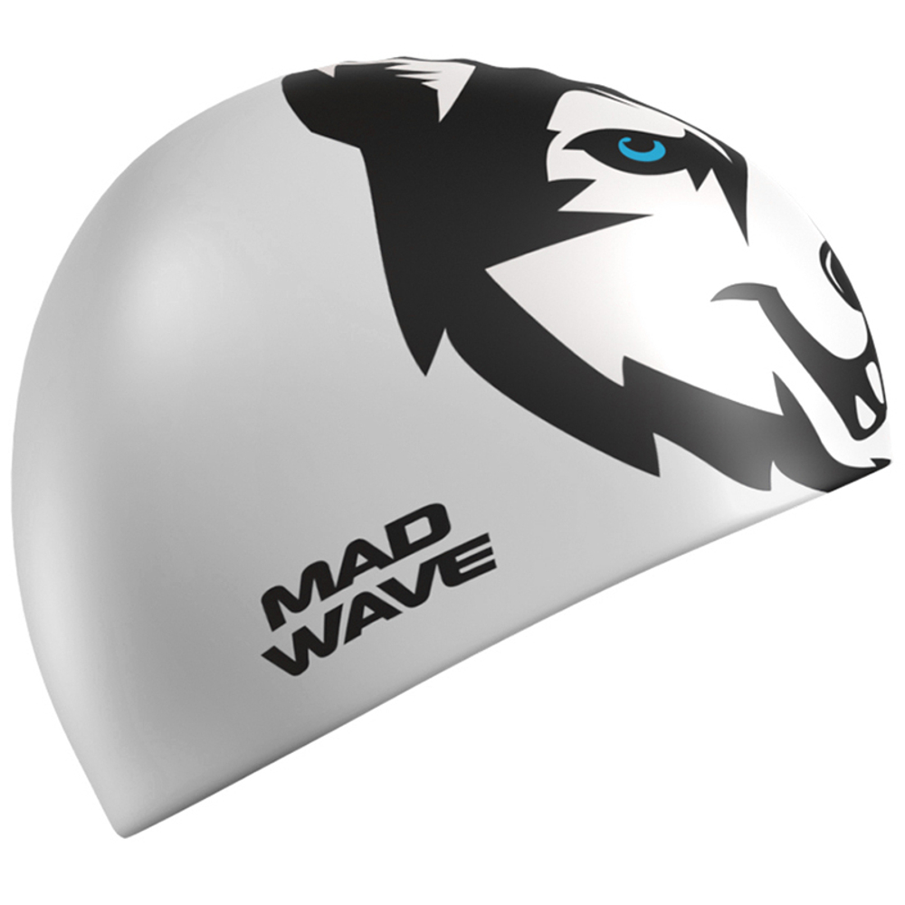 Шапочка для плавания силиконовая Mad Wave Husky