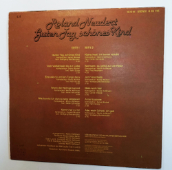 Винтажная виниловая пластинка LP Roland Neudert Guten Tag, Schones Kind (GDR 1980)