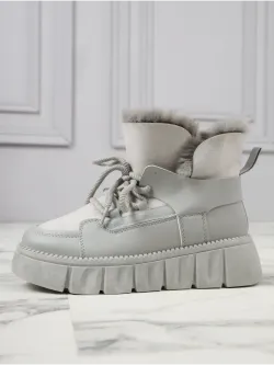 Зимние ботинки на платформе