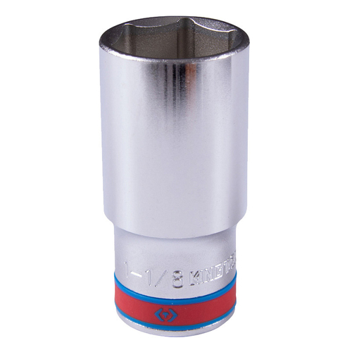 KING TONY (423536S) Головка торцевая глубокая шестигранная 1/2", дюймовая 1-1/8"