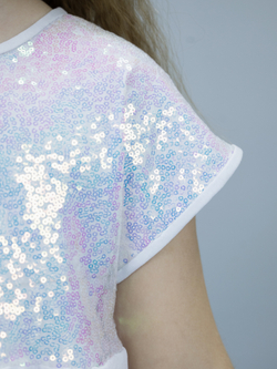 Платье нарядное для девочки с пайетками