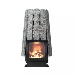 Дровяная банная печь Grill'D Cometa Vega 350 Short Window Max Stone (Серпентинит)