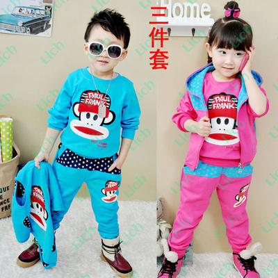 Костюм-тройка с принтом-логотипом обезьяны