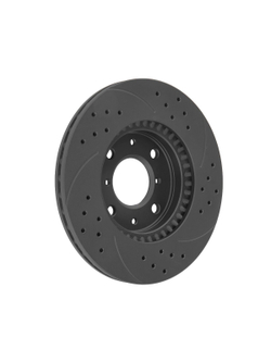 Диск тормозной передний перфорированный PRO-LINE с покрытием комплект OPEL AGILA 1.0-1.3 07->/SUZUKI SWIFT 1.3-> GANZ GIJ06176S