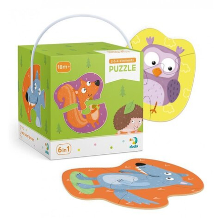 Мой Первый Пазл 6в1 Лесные Животные 2-3-4 шт. 300195