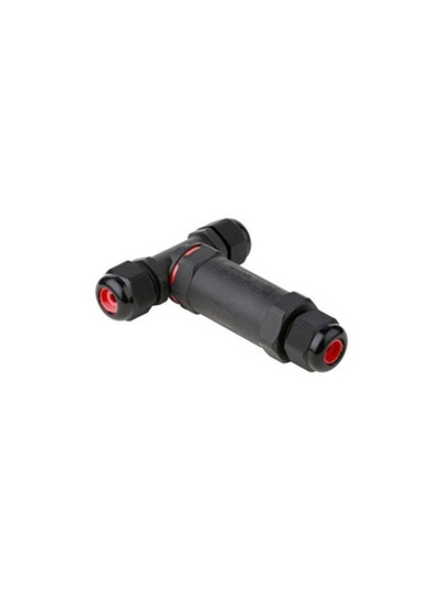 Коннектор кабельный Т-образный (клеммник 3PIN) IP68 FreeTools EKF plc-uac-cb3T