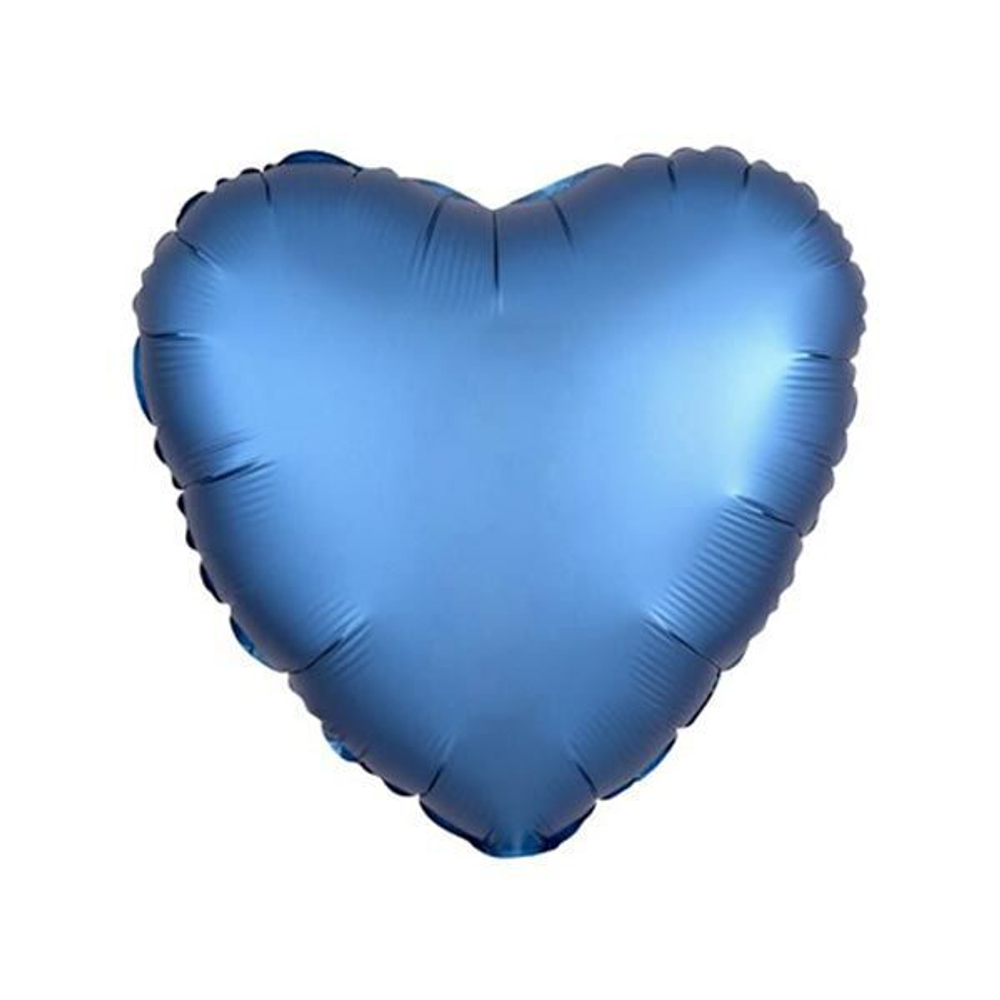 СЕРДЦЕ 18" Сатин Azure