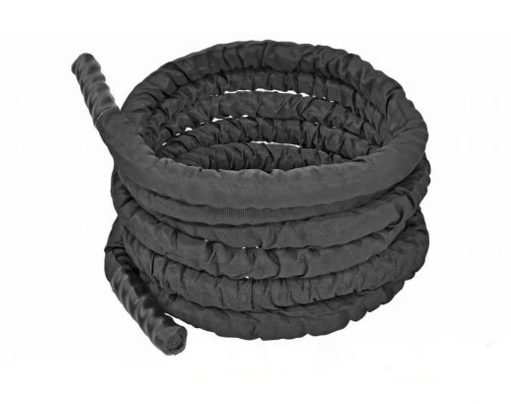 Черный канат силовой в чехле (диаметр 50 мм)*12 метр