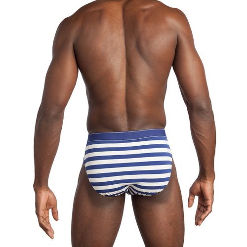 Мужские трусы слипы в сине-белую полоску Sergio Dallini SG2935-1