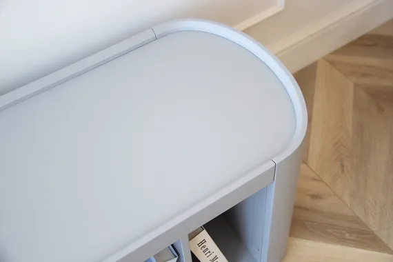 Тумба Lagom под ТВ 2 ящика 3 ниши ширина 140 см (светло-серый)