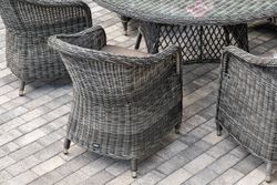 "Эспрессо–150 R" обеденная группа плетеная, цвет графит