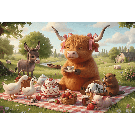 Pazl \ Puzzle \ Пазлы Puzzles - "300" - Sweet picnic / Trefl