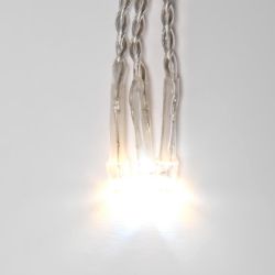 ULD-B25006-440-TTK WARMWHITE-WHITE IP44 Бахрома светодиодная с эффектом мерцания. 25м. Соединяемая. 440 светодиодов. Теплый белый и белый свет. Провод прозрачный. ТМ Uniel