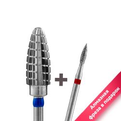 Твердосплавная фреза Тайфун Эдна Кукуруза, синяя, 6мм