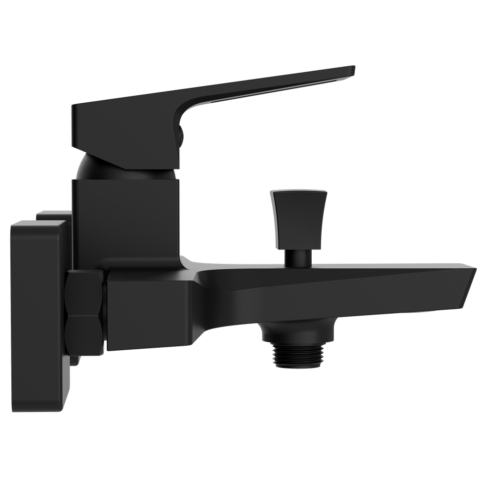 Смеситель для ванны с душем STWORKI Хедмарк S38100BK матовый чёрный