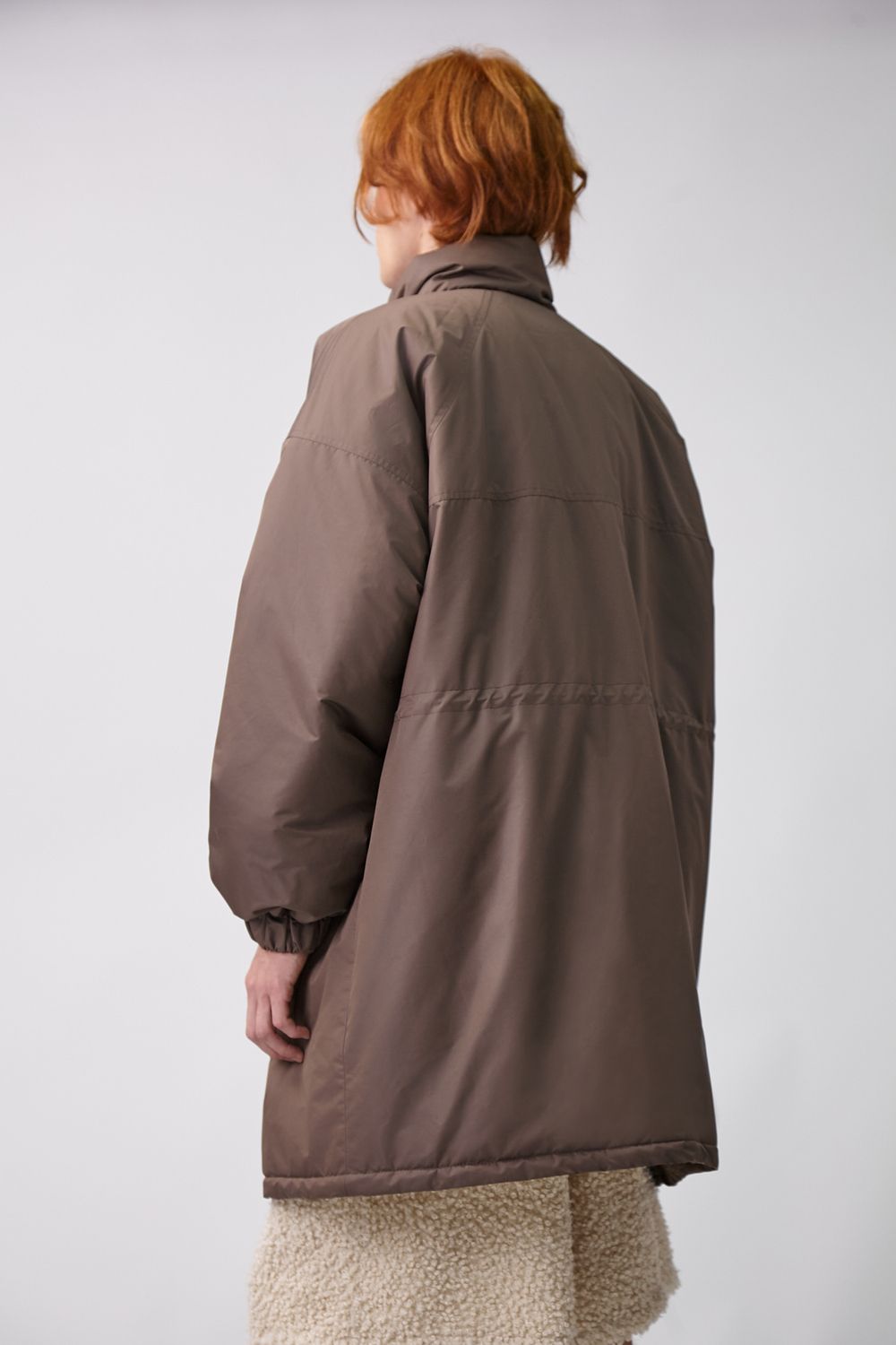 Парка Choompu оверсайз коричневая