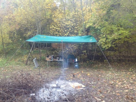 Тент тарпаулин, зеленый, 4 м х 6 м