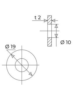 Прокладка 1/2" силикон