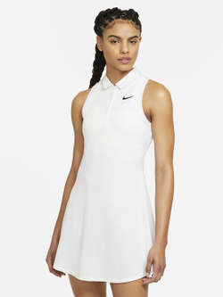 Теннисное платье Nike Court Victory Polo Dress Performance W - white/black