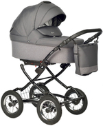 Детская коляска Indigo Barbara 21 Classic 3 в 1 с автокреслом Avionaut Cosmo Grey Ba05 т.серый