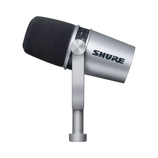 Микрофон для стриминга и игр Shure MV7 Silver