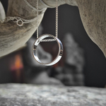 Подвеска ТОЧКА СБОРКИ с цепочкой , серебро