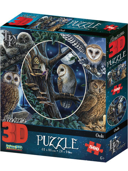 Пазл 3D 500 дет. 61*46см "Совы"