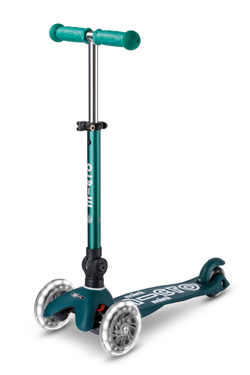 Самокат Mini Micro Deluxe складной ECO LED зеленый