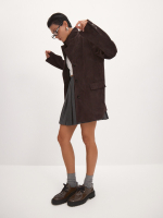 Жакет оверсайз из натуральной кожи