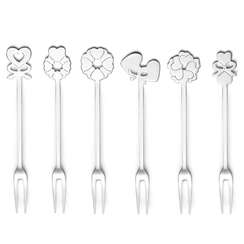 Набор из 6 вилок для закусок cutlery love, стальные