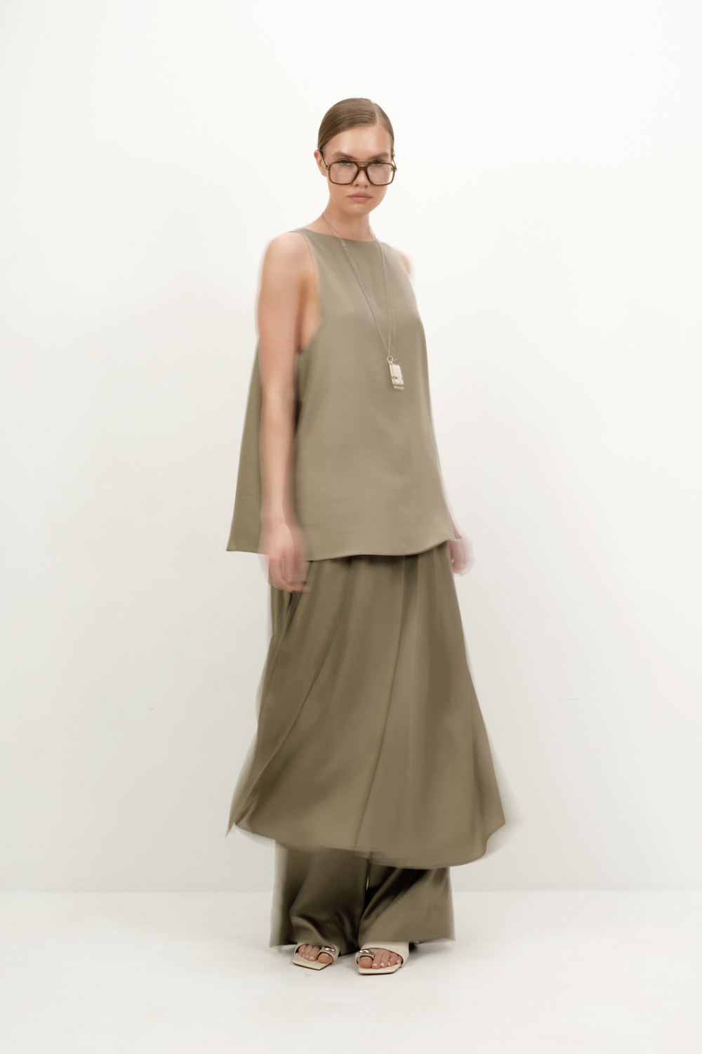 Юбка струящаяся