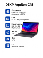 Ноутбук C15 i5-1035G1 8ГБ 256ГБ SSD Win11 15.6 FHD
