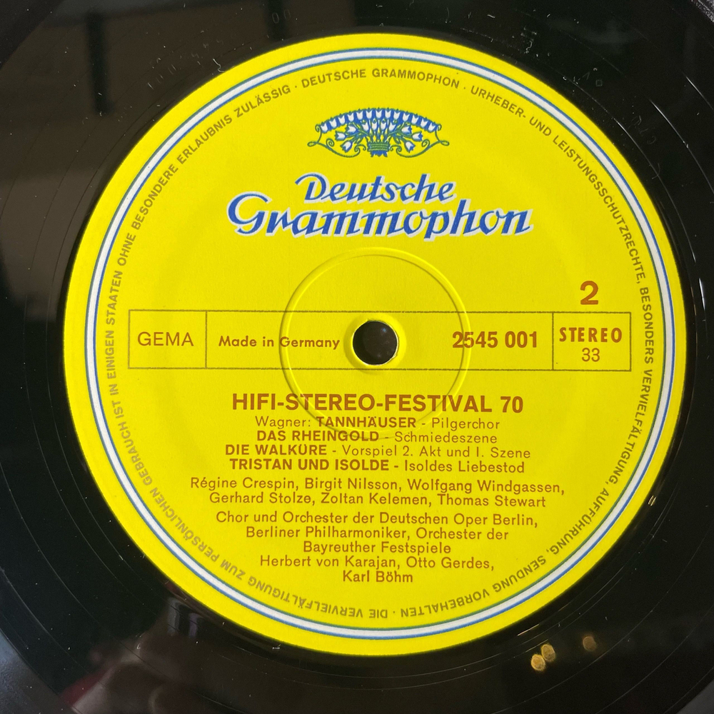 Винтажная виниловая пластинка LP Сборник Классической Музыки Hifi Stereo Festival 70 (Германия 1970) Deutsche Grammophon