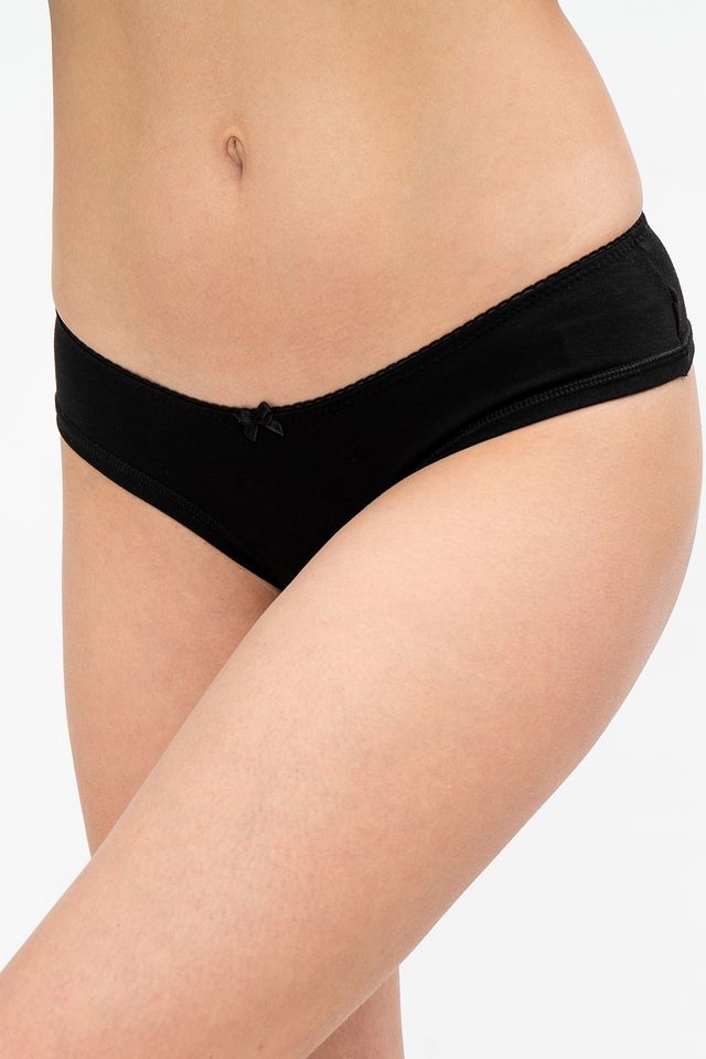 Черный набор женских трусов