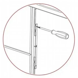 Термоизоляционная планка для духового шкафа 16 мм RAL 9005