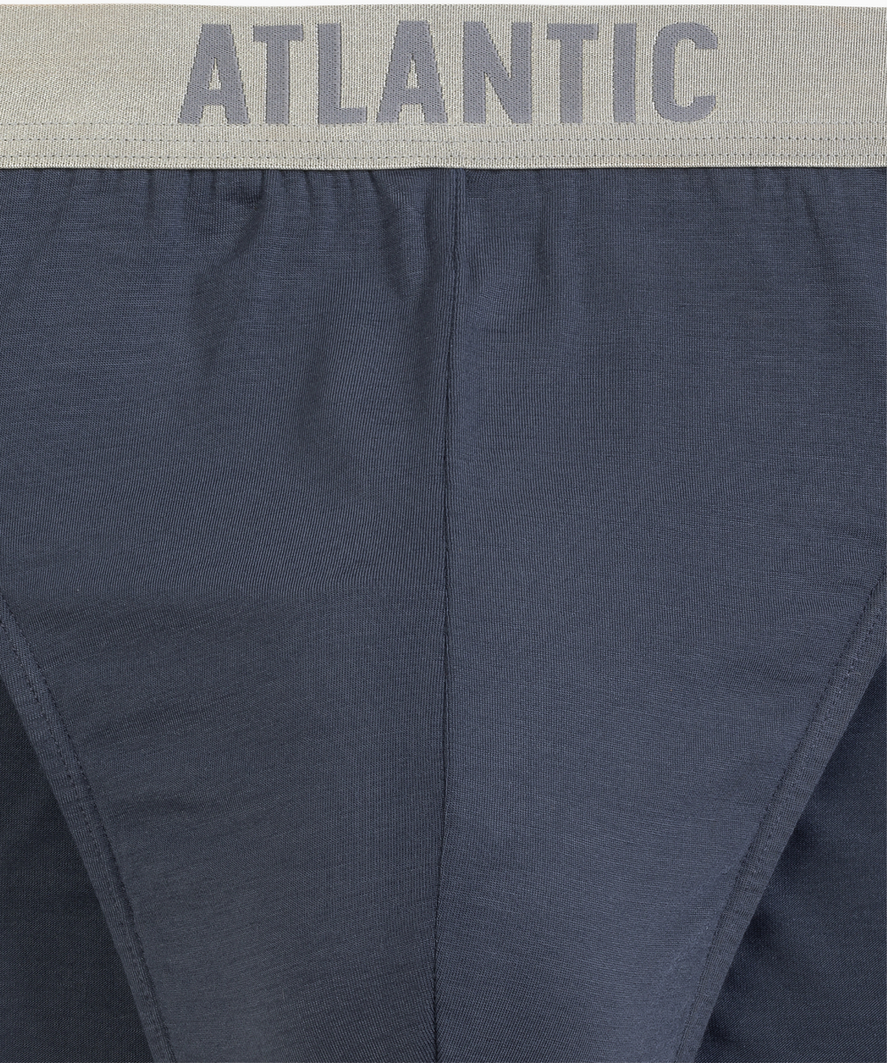 Мужские трусы слипы спорт Atlantic, набор из 2 шт., пима хлопок, графитовые, Basic 2BMP-013