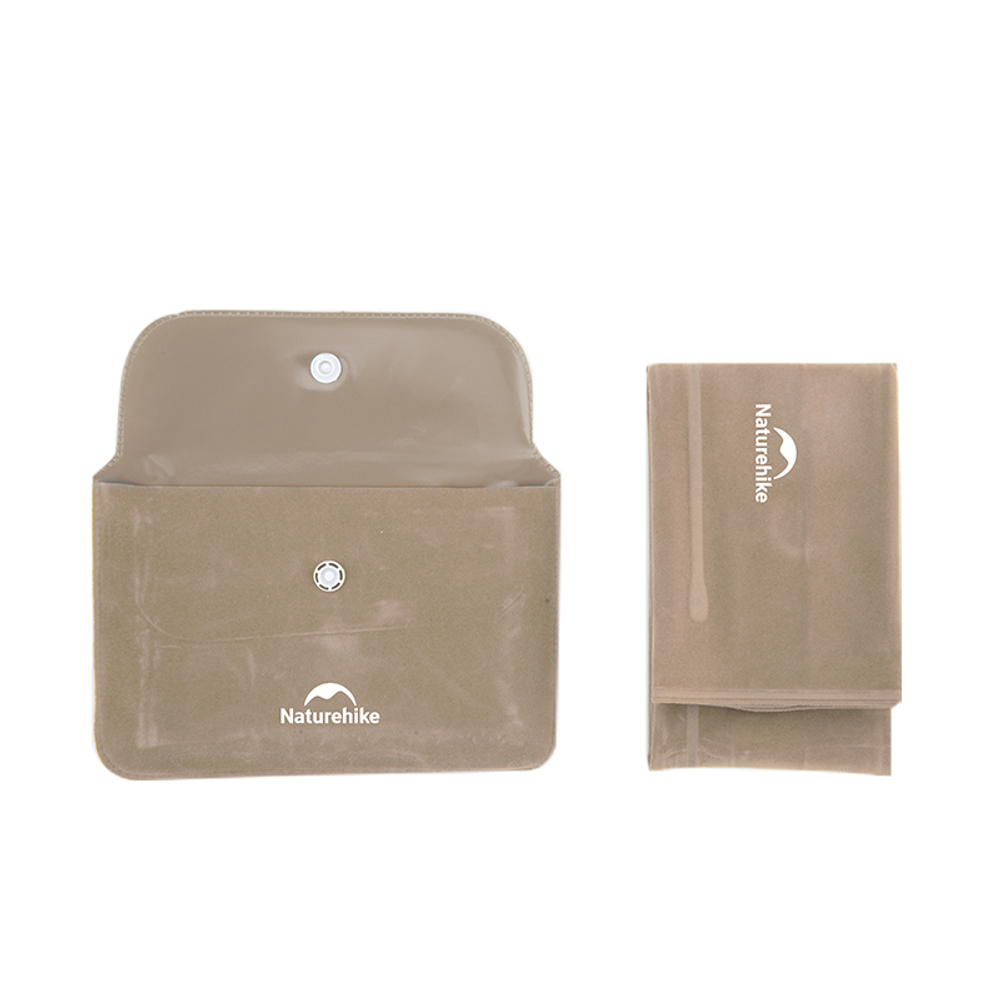 Подушка Naturehike NH18F018-Z надувная прямоугольная , артикул NH18F018-Z-G, цвет серо-коричневая